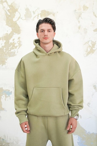 Soft Yeşil Cozy Basic Oversize Sweatshirt Soft Yeşil