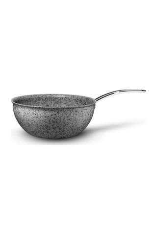 Brioni Stone-age Çizilmez Yanmaz Yapışmaz 26 Cm Wok Tava Gri