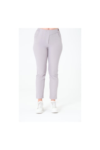 Sortie Collection Tek Düğmeli Gabardin Pantalon Gri