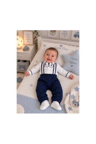 Pugi Baby Pugibaby Erkek Bebek Mevlüt Takımı Lacivert Lacivert