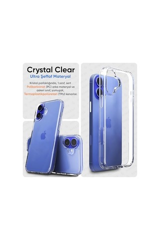 Ince Kılıf Crystal Sararma Karşıtı Duraclear Hava Kanalı Teknolojisi Askeri Sınıf Koruma Space Crystal Şeffaf K Diğer