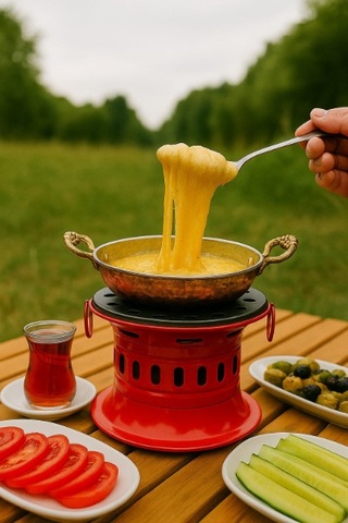 Büro Ev Ofis Kamp Keyfi İçin Osmanlı Tip Ocak Kampet Ocağı Çok Renkli