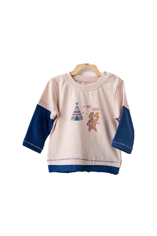 Dear_Enika Andywawa Bear Camp Erkek Bebek Mavi Tshirt Ac21081