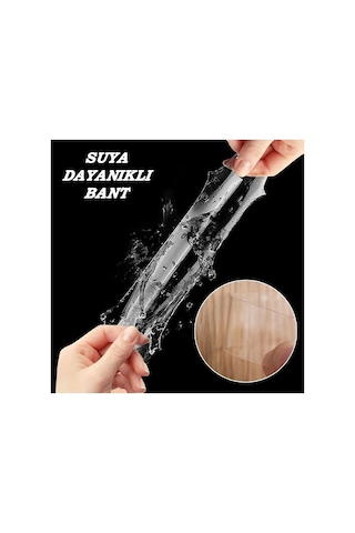 Leke Iz Bırakmayan Çift Taraflı Suya Dayaklık 60 Parça Bant 1 X 4,5cm