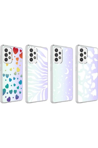 Galaxy A72 Uyumlu Desenli Tasarımlı Lüx Silikon Kılıf