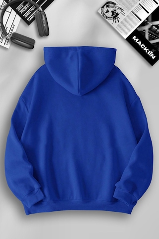 Macklin Unisex Kadın Erkek Playboi Carti Özel Tasarım Baskılı Kapşonlu Sweatshirt Mavi Mck1101 Mavi