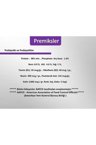 Kuş Mama Katkısı 50 Gr