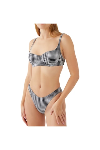 Good American Balconette Bikini Üstü Siyah