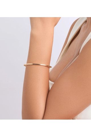 Altın Ajda Kelepçe Bilezik