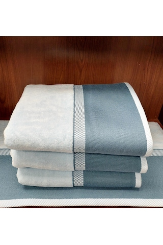 Özdilek 1 Adet Kdf Pamuk El-yüz Havlusu 50x90 -jalen Mavi Mavi