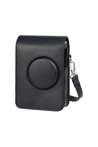 Instax Mini Evo Siyah Askılı Deri Çanta-fotsıbp058-ıth