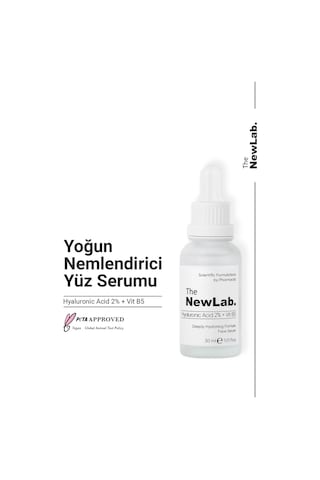 The NewLab Hyalüronik Asit Yoğun Nemlendirici Cilt Bakım Serumu 30 Ml (Hyaluronic Acid 2% Vit B5 )