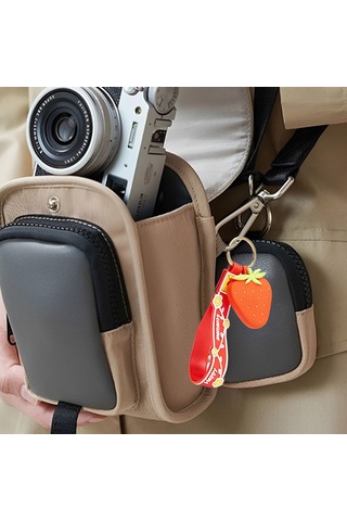 Micflip K07 Silikon Anahtarlık Ve P23 Akıllı Takip Cihazı Seti Kırmızı