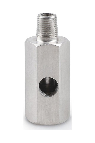 Kosona 303 Paslanmaz Çelik 1/8 Bspt Erkek-npt Dişi Adaptör, Turbo Yağ Besleme Hattı Ve Yağ Basıncı Göstergesi İçin T Tipi Bağlantı Elemanı