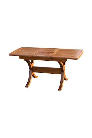 Side Açılır Ahşap Bahçe Masası 90x160 +40cm Ceviz