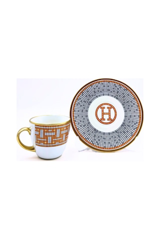 Hermes 6'lı Kahve Takımı Çok Renkli