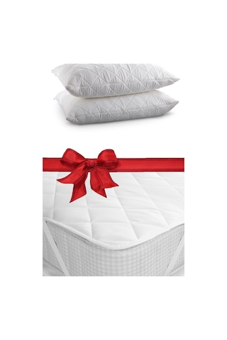 Alla Turca 2 Yastık Alezi + Çift Kişilik Kapitone Alez