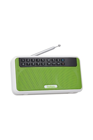 Leezsing Rolton E500 Multifonksiyonel Müzik Çalar: Bluetooth Hoparlör, Fm Radyo, Flaşışık, Selfie Modu,免提 Arama Ve Tf Kart Desteği - Yeşil