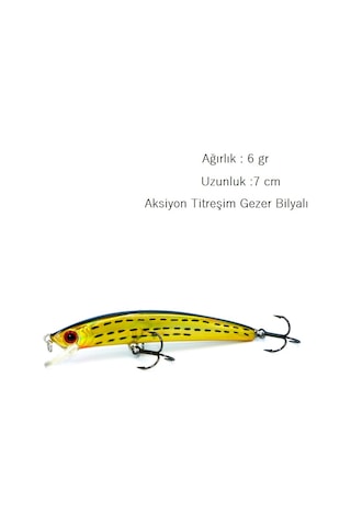 Rapala Lures Sahte Balık Yemi Suni Yapay Yem 6 G 7 CM