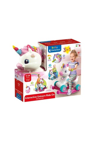 17883 Baby Clementoni - İnteraktif Unicorn 3'ü 1 Arada