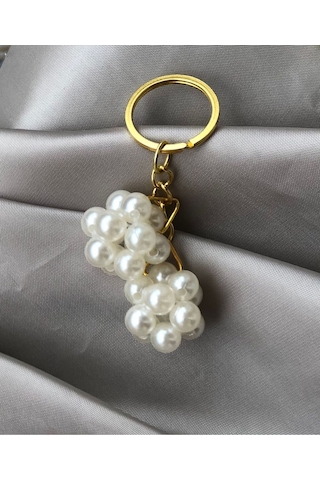 İnci Top Salkım Anahtarlık,20 Adet Set Boncuk Toplu,söz,nişan,bride,nikah,doğumgünü Hediyelik