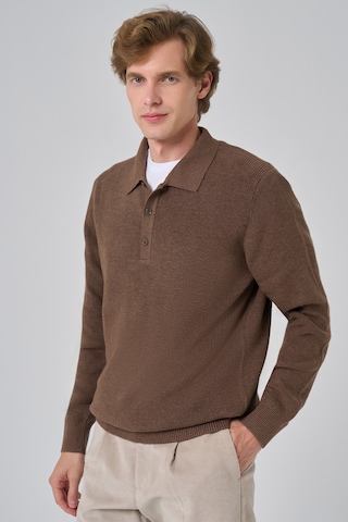 Morven Erkek Kahve Trend Polo Yaka Dynamic Fit Rahat Kesim Triko 26kc017008400 Kahve
