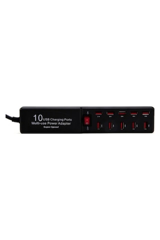 River World Şarj Adaptörü Usb 10 Portlu