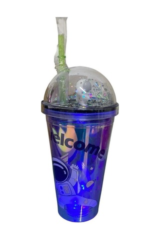 450 Ml Ledli Pipetli Bardak 4053 Çok renkli