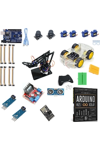 Emes Robotik Arduino İleri Seviye Robotik Set (4Wd Araç Hediyeli) Emes Robotik Arduino İleri Seviye Robotik Set (4Wd Araç Hediyeli)