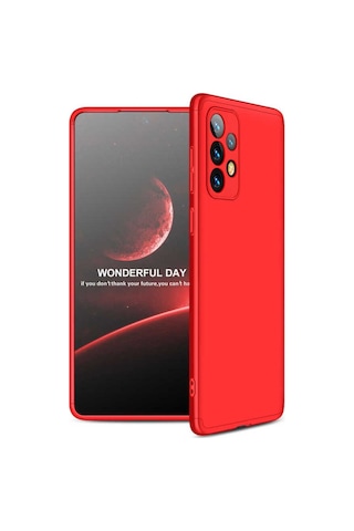 Samsung Uyumlu Galaxy A73 Kılıf Zore Ays Kapak Kırmızı
