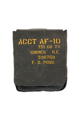 Old Cotton Cargo Vintage Su Geçirmez Kanvas Salaş Unisex Günlük Okul Tablet Sırt Çantası Naoko S 24x30cm Gri