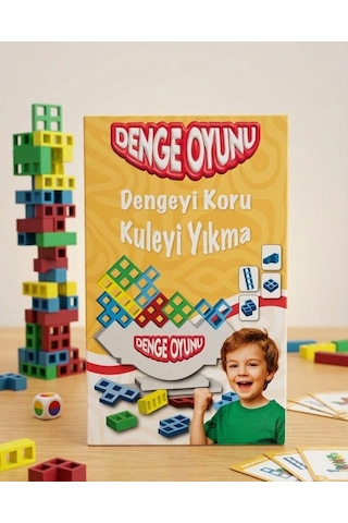 Denge Oyunu: Devrilmeden En Yükseğe Zeka Strateji Eğitici Eğlenceli Oyuncak Kutu Oyunu