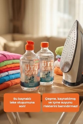 Zahmetsiz, Kolay Ve Hızlı Ütüleme 2 Adet 500 Ml - Ütü, Buhar Kazanlı Ütü Ve Kırışık Giderici Ütüler Için Zahmetsiz, Kolay Ve Hızlı Ütüleme %0 Kimyasal