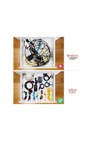 Springsun 8 Renkli Manyetik Sarıcı Seti - Kulaklık Ve Veri Kabloları İçin Taşınabilir Organizatör, Kolay Kullanım