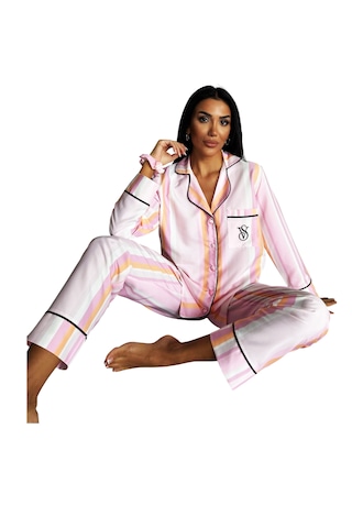 Victoria"s Secret İpeksaten Pijama Takımı Fuşya - Pembe