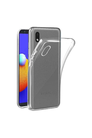 Gld-spt- Newface Samsung Uyumlu Galaxy A01 Core Kılıf Lüx Şeffaf Silikon
