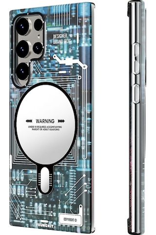 Galaxy S23 Ultra Kılıf Magsafe Şarj Özellikli YoungKit Technology Serisi Kapak