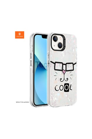 Apple Apple iPhone 13 / 14 Uyumlu Kılıf Mermer Desenli Kapak