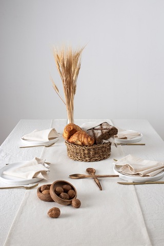 Wellstil Doku Organik Ham Keten Runner 40 x 150