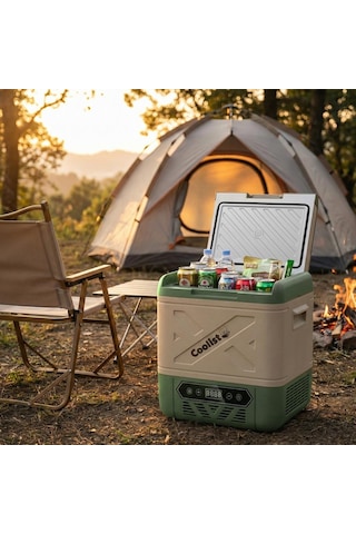 Coolist Clk18w 12/24volt/ 220volt 18 Litre Kompresörlü Tekerlekli Outdoor Oto Buzdolabı