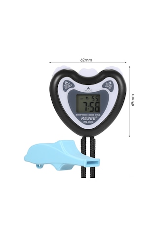 Yifomall Beyaz Elektronik Kronometre Rs-007 - 0.01 Saniye Hassasiyet, 2 Set Hafıza, İçinde İplerli