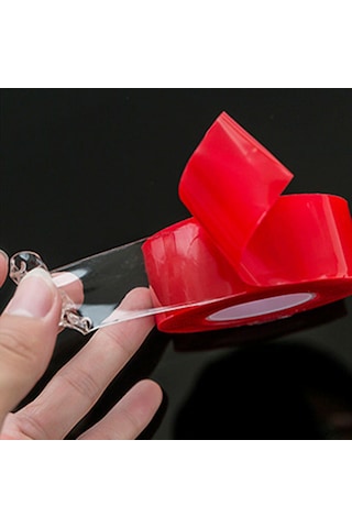 Çift Taraflı Bant Slikonlu 10 MM X 5 Metre Süper Güçlü