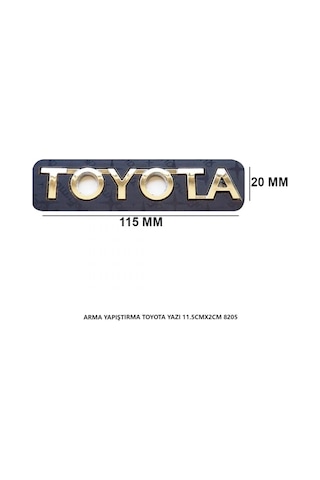 Toyota Arma Bagaj Yazısı Yapıştırma 11.5cmx2cm 8205