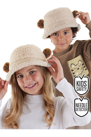 Denokids Uniseks Peluş Kulaklı Balıkçı Şapka Renkli
