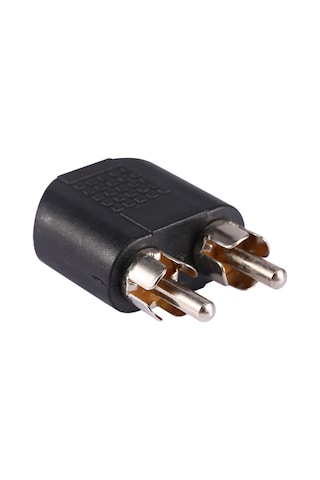 Lemestar 3.5mm Dişi Jack'ten 2 Rca Erkek Ses Adaptörü - Altın Kaplı Bağlantılar Ve Optimal Stereo Aktarımı Sağlar