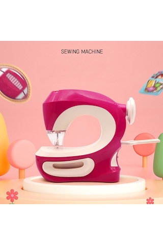 Gerçekten Diken Dikiş Makinesi Full Set Çocuklar İçin Eğitici Dikiş Oyun Seti