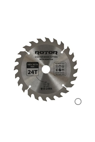 Ahşap Kesme Diski Rotor 160 20/16 Adaptörlü 24t