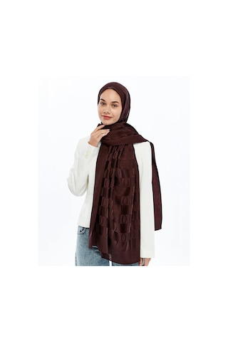 Valentino Orlandi Alia Vo Dama Desen Şal - 6544 Bordo