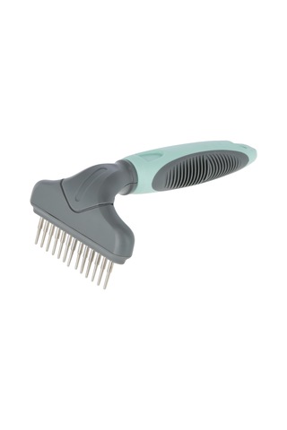 Kerbl Köpek Tüy Tarağı 15 x 9 CM Çift Sıralı Turkuaz
