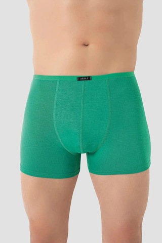 Carlburn Premium Erkek İnce Bel Lastikli Bambu Boxer Yeşil 5'li Paket Günlük Giyim